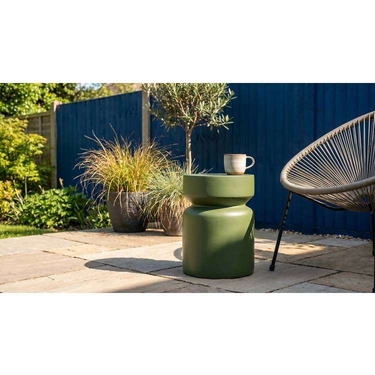 Habitat Outdoor Side Table - Green 0
