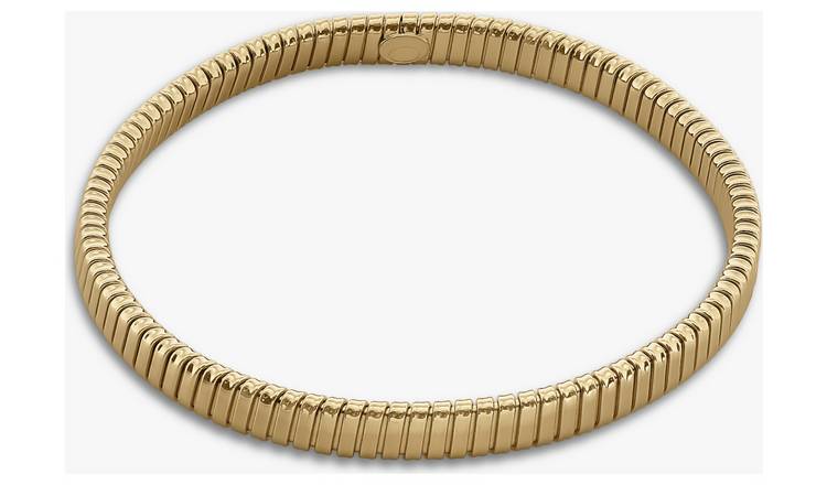 Revere 9ct Gold Plated Spiral Slip-on Bracelet