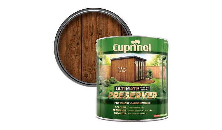 Cuprinol Ultimate Garden Wood Preserver Golden Cedar - 4L
