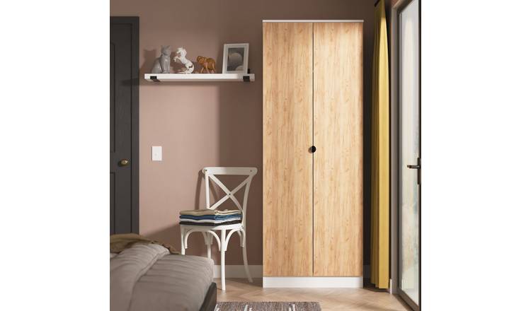Welcome Canmore 2 Door Wardrobe - White & Oak
