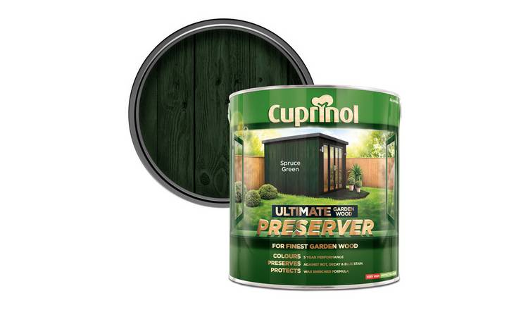 Cuprinol Ultimate Garden Wood Preserver Spruce Green - 4L