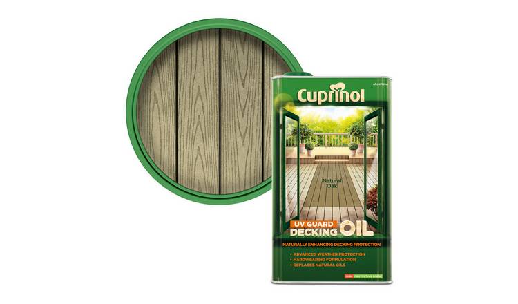 Cuprinol UV Guard Decking Oil Natural Oak- 5L