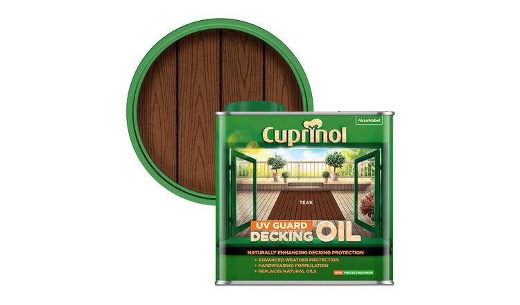 Cuprinol UV Guard Decking Oil Teak - 2.5L