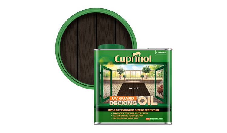 Cuprinol UV Guard Decking Oil Walnut- 2.5L
