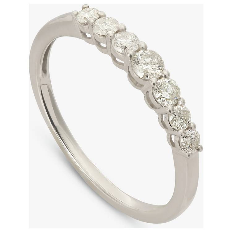 Revere 9ct White Gold 0.33ct Diamond Eternity Ring - Q 0