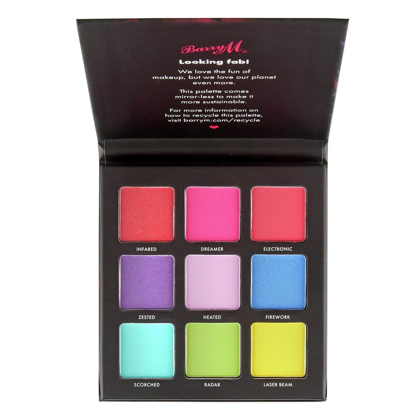 Barry M Neon Brights Eyeshadow Palette Review