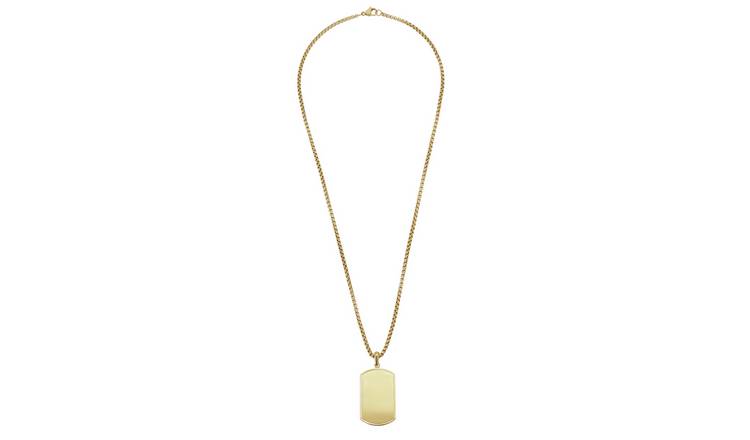 Argos gold online necklace mens