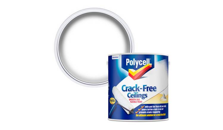 Polycell Crack Free Ceilings Smooth Silk Flexible Paint–2.5L