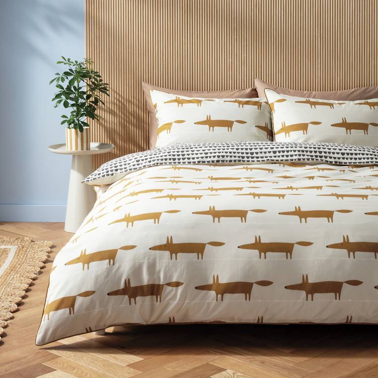 Habitat x Scion Mr Fox Cotton Cream Bedding Set - King size 0
