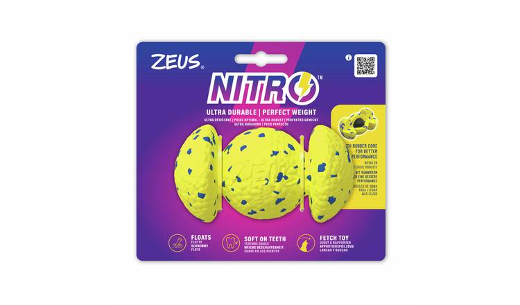 Zeus Nitro Weighted Grip Ball Pet Dog Toy