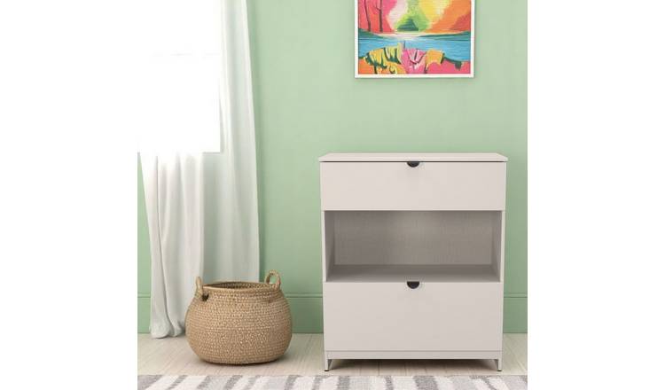 Welcome Canmore 2 Drawer Chest With Shelf - White