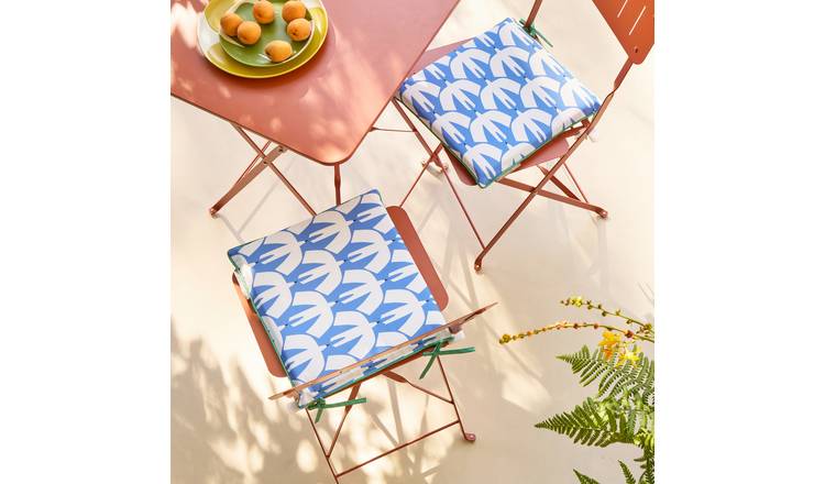 Habitat x Scion Pack of 2 Bird Pajaro Garden Seat Cushions