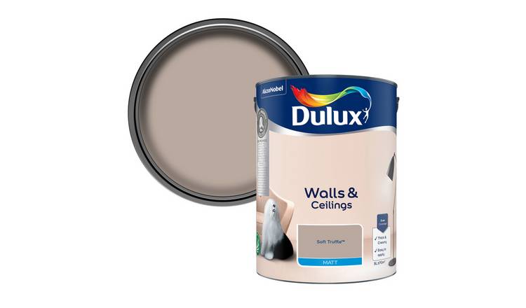 Dulux Walls & Ceilings Matt Paint Soft Truffle - 5L