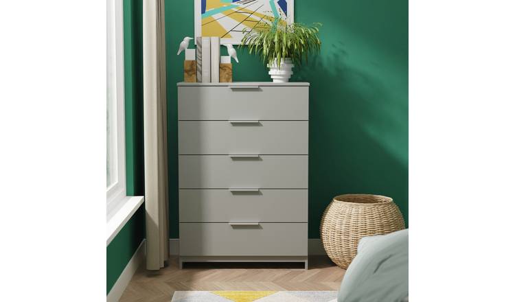 Welcome Orillia 5 Drawer Chest - Grey