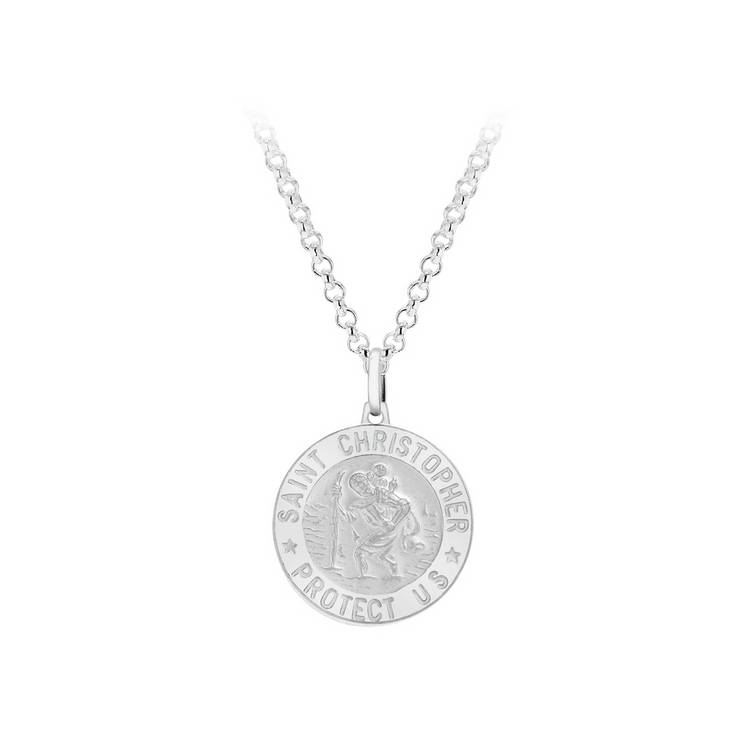 Revere Men's Personalised St. Christopher Pendant 0