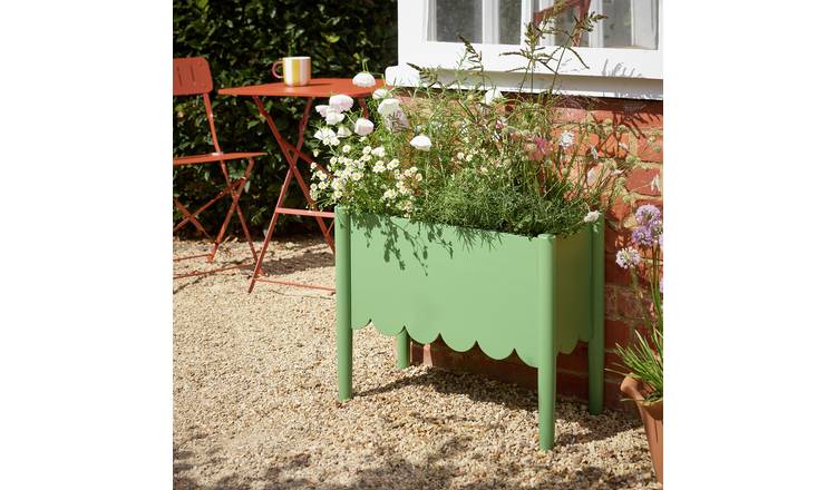 Argos Home Wooden Green Planter