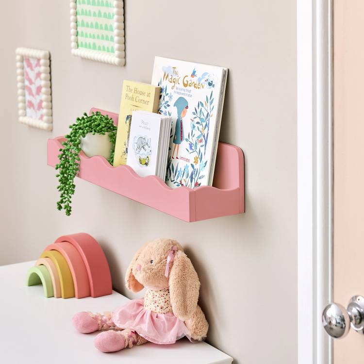 Habitat Kids Scalloped Storage Shelf - Pink 0