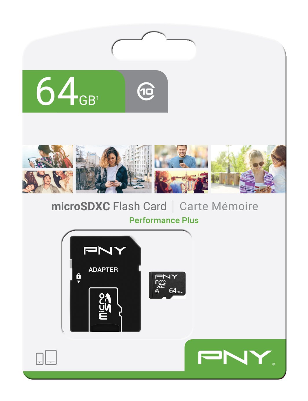 PNY Performance Plus microSD Memory Card - 64GB