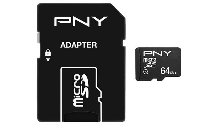 Buy Pny Performance Plus Microsd Memory Card 64gb Microsd Memory Cards Argos