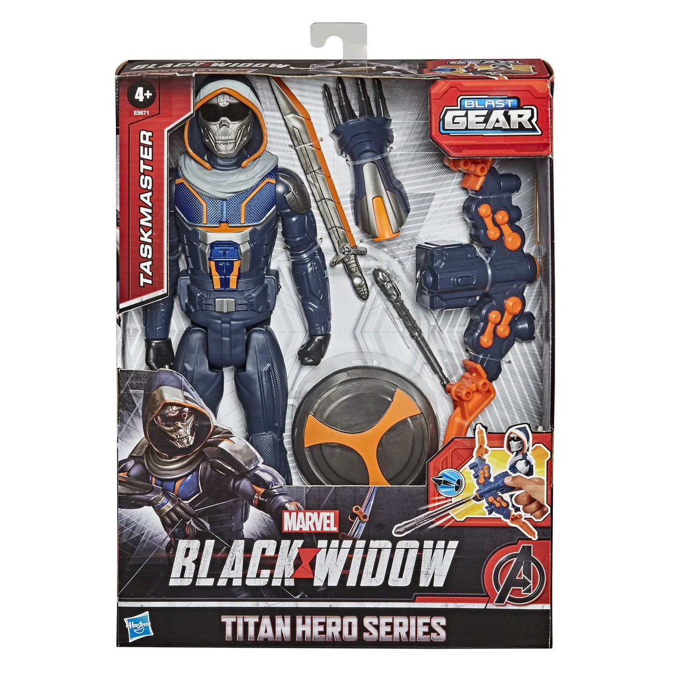 Marvel Black Widow Titan Hero Blast Gear Taskmaster Figure Review