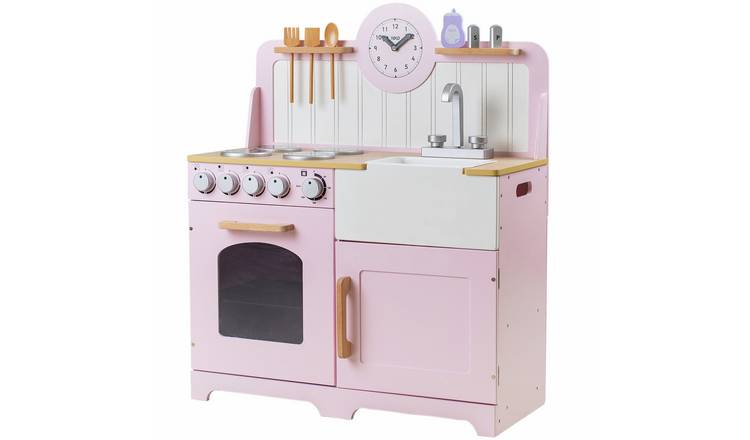 Tidlo Wooden Country Play Kitchen - Pink