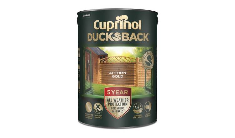 Cuprinol Ducksback Matt Paint Autumn Gold - 5L