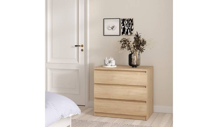 Furniture To Go Naia 3 Drawers Chest - Natural