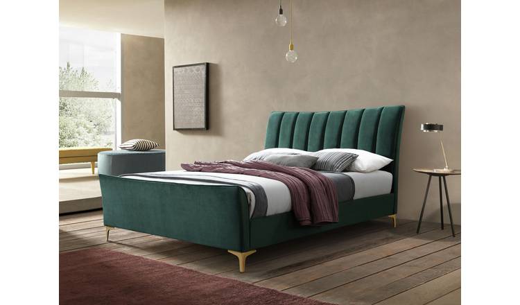 Birlea Clover Double Fabric Bed Frame - Green