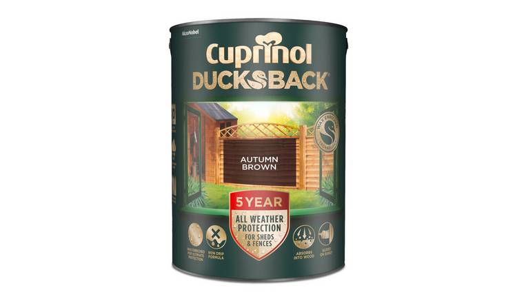 Cuprinol Ducksback Matt Paint Autumn Brown - 5L