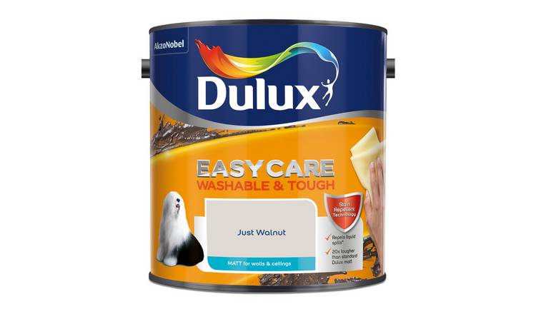 Dulux Easycare Washable & Tough Matt Paint JustWalnut - 2.5L