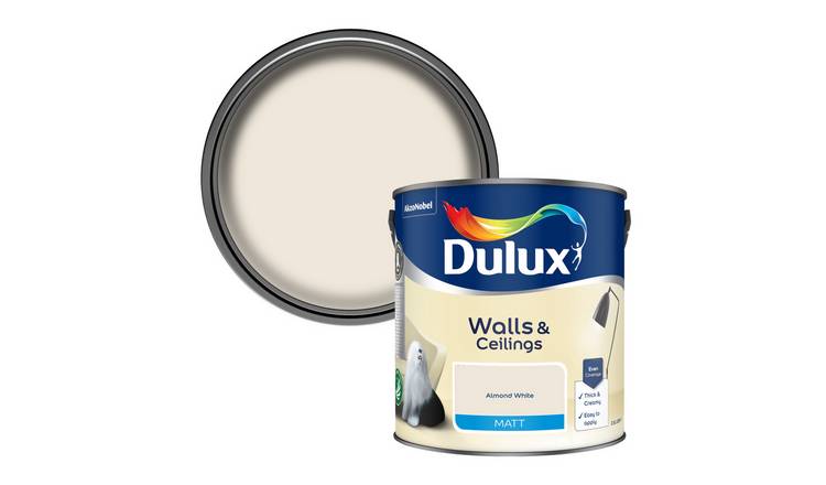 Dulux Washable & Tough Matt Paint Almond White - 2.5L