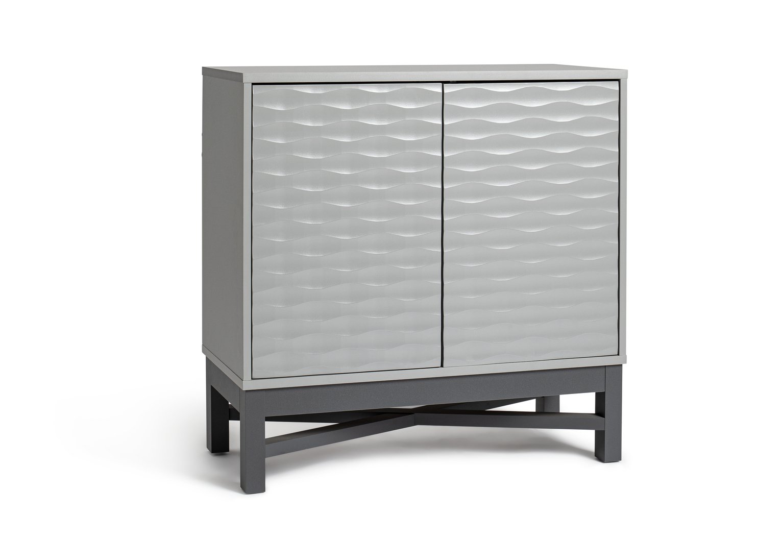 Habitat Zander Textured Small Sideboard - Grey