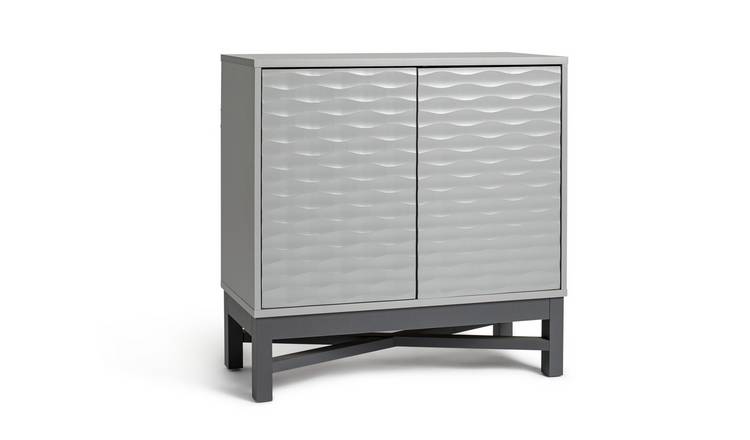 Grey slim store sideboard