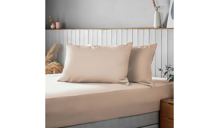 Silentnight Supersoft Plain Standard Pillowcase Pair - Pink