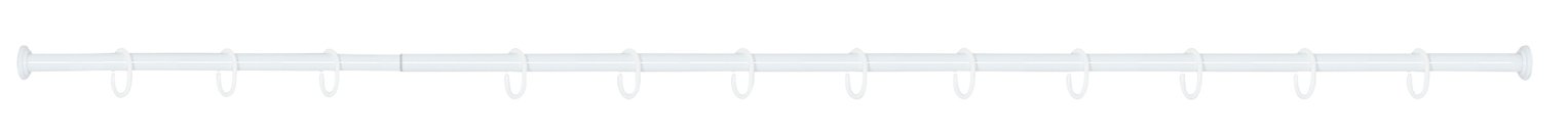 Argos Home 140-260cm Telescopic Shower Rail and Rings -White Review