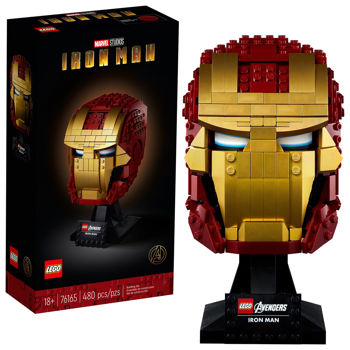 LEGO Marvel Avengers Iron Man Helmet Set for Adults 76165