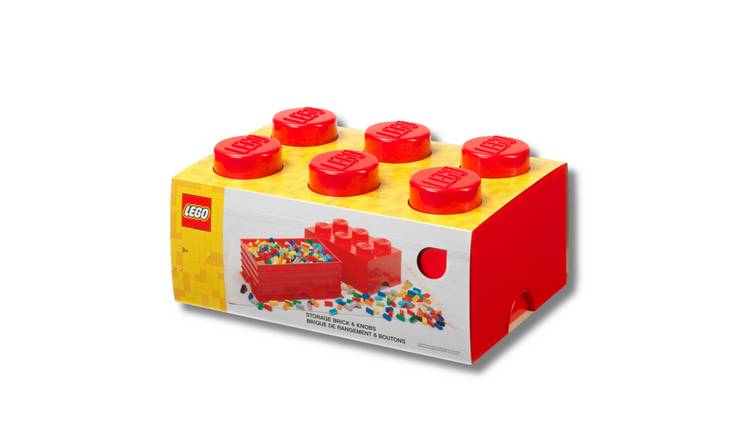 LEGO STORAGE BRICK 6- RED