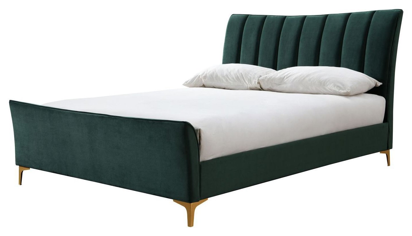 Birlea Clover Small Double Fabric Bed Frame - Green