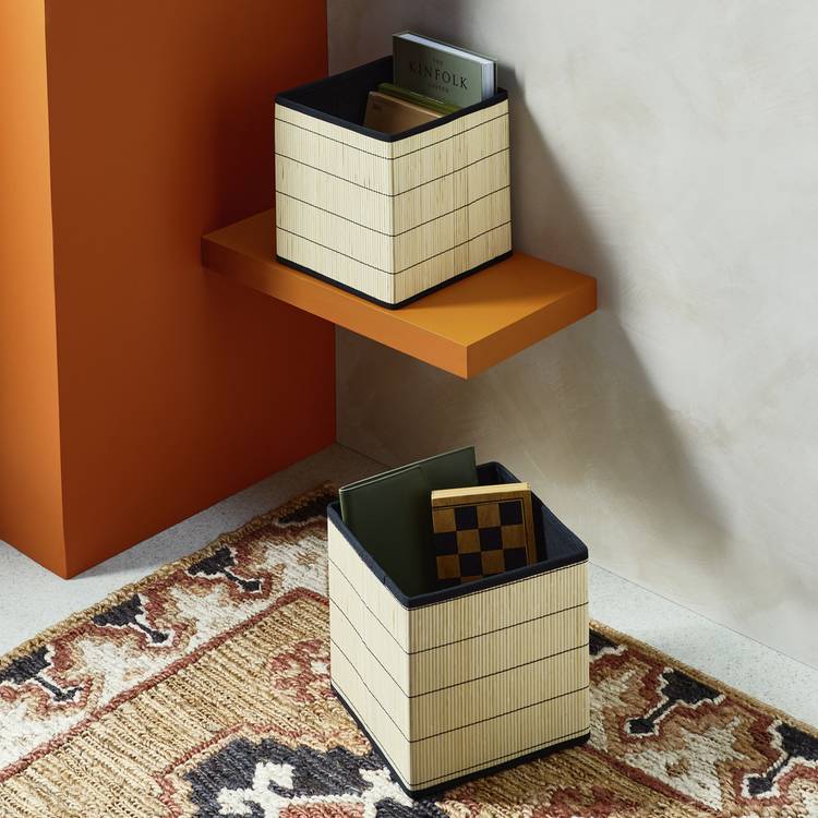 Habitat Set of 2 Square Boxes - Natural 0