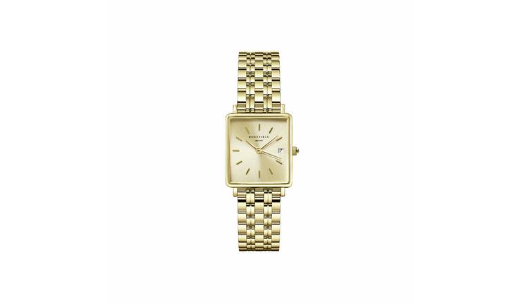 Rosefield Boxy XS Ladies Gold Colour Bracelet Watch