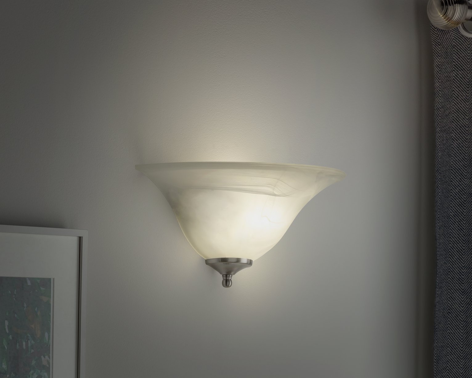 Argos Home Alabaster Glass Wall Light