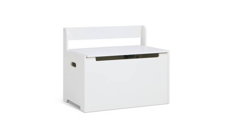 Habitat Joni Toy Box with Back Rest - White