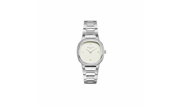 Rosefield Gaia Ladies Silver Dial Steel Bracelet Watch