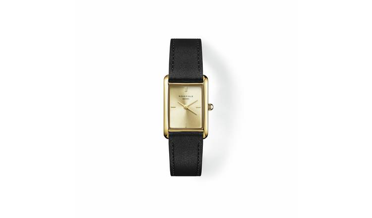 Rosefield Heirloom Modern Black Leather Strap Ladies Watch