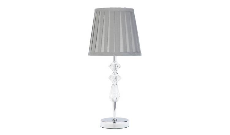 Argos deals silver lamp