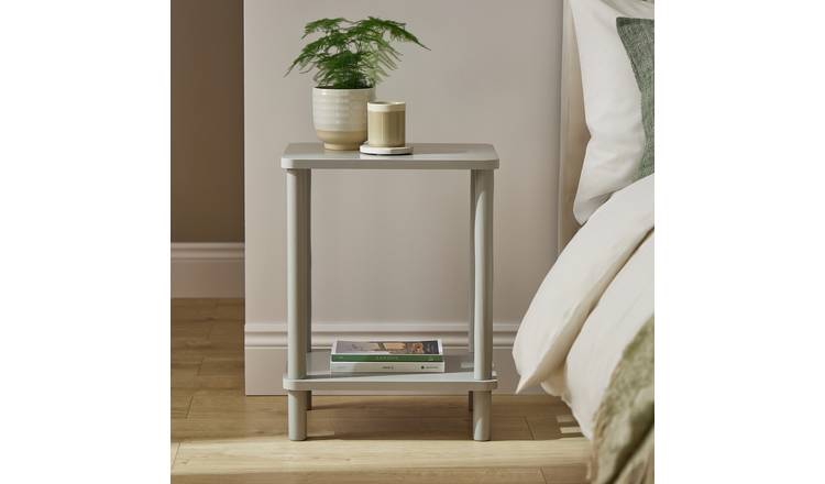 Argos Home Andrea Set of Bedside Table - Grey