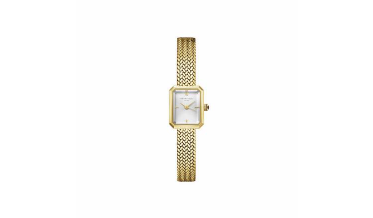 Rosefield Mini Octagon Gold Strap Ladies Bracelet Watch