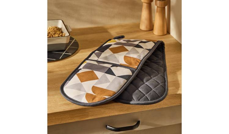 Argos Home Geo Cotton Oven Gloves