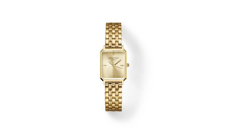Rosefield Octagon XS Ladies Gold Colour Steel Bracelet Watch