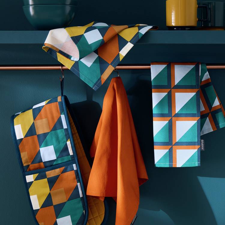 Habitat Geo Cube Textile Set - Blue 0